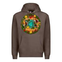 Coffee Christmas gemstone joy ornament Premium Hoodie - Artiststas
