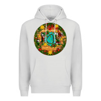 Dove Grey Christmas gemstone joy ornament Premium Hoodie - Artiststas