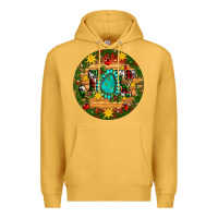Mustard Christmas gemstone joy ornament Premium Hoodie - Artiststas