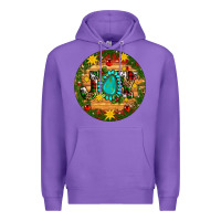 Purple Christmas gemstone joy ornament Premium Hoodie - Artiststas