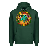 Sports Green Christmas gemstone joy ornament Premium Hoodie - Artiststas