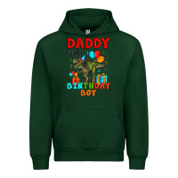 Forest Green daddy of the birthday boy t rex Urban Hoodie - Artiststas