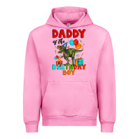 Fuchsia Pink daddy of the birthday boy t rex Urban Hoodie - Artiststas