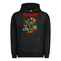 Pigment Black daddy of the birthday boy t rex Urban Hoodie - Artiststas