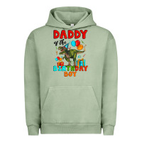 Pigment Oil Green daddy of the birthday boy t rex Urban Hoodie - Artiststas