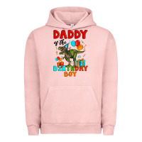Pigment Salmon daddy of the birthday boy t rex Urban Hoodie - Artiststas