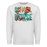 Oatmeal Heather school nurse Premium Sweatshirt - texasbilliewilder