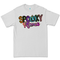 Dove Grey spooky mama Premium Tee - SublimationCraftShop