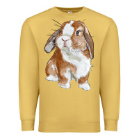 Antique Gold cute bunny Premium Sweatshirt - RanaPortraitStore