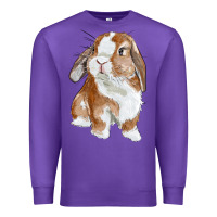 Purple cute bunny Premium Sweatshirt - RanaPortraitStore