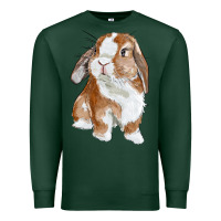 Sports Green cute bunny Premium Sweatshirt - RanaPortraitStore