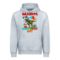 Heather Grey grandpa of the birthday boy t rex Urban Hoodie - Artiststas