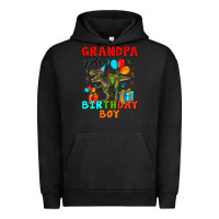 Pigment Black grandpa of the birthday boy t rex Urban Hoodie - Artiststas