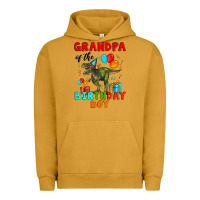 Pigment Peanut Butter grandpa of the birthday boy t rex Urban Hoodie - Artiststas
