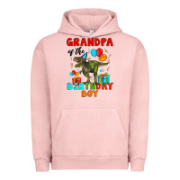 Pigment Salmon grandpa of the birthday boy t rex Urban Hoodie - Artiststas