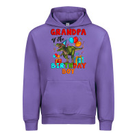 Tulip grandpa of the birthday boy t rex Urban Hoodie - Artiststas