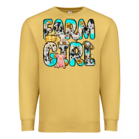 Antique Gold farm girl Premium Sweatshirt - Zillion Design Studio