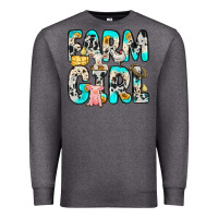 Charcoal Heather farm girl Premium Sweatshirt - Zillion Design Studio