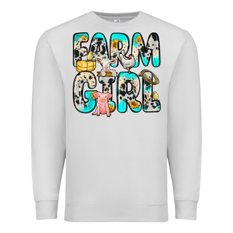 Farm Girl Premium Sweatshirt by Zillion Design Studio | Teevron