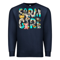 Navy farm girl Premium Sweatshirt - Zillion Design Studio