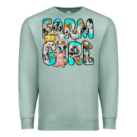 Seafoam farm girl Premium Sweatshirt - Zillion Design Studio
