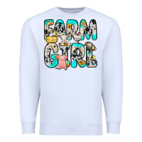 White farm girl Premium Sweatshirt - Zillion Design Studio