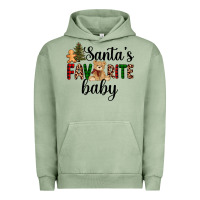 Pigment Oil Green santa's favorite baby Urban Hoodie - AdoDesignShop