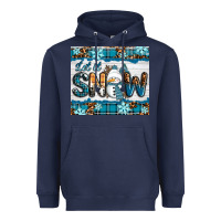 Navy let it snow Heavyweight Hoodie - RanaPortraitStore