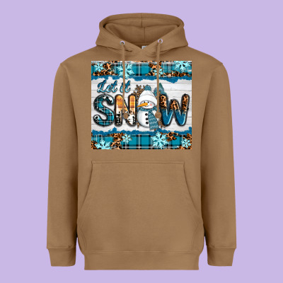 Heavyweight Hoodie let it snow