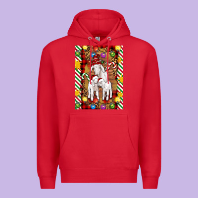 Christmas Goat Family Premium Hoodie Designed By Artiststas