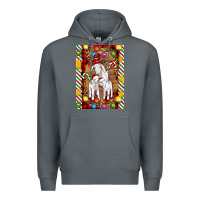 Rock Christmas goat family Premium Hoodie - Artiststas