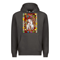 Smoke Christmas goat family Premium Hoodie - Artiststas