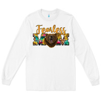 White fearless mom bear Long Sleeve Tee - BarkalooDesign