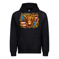 Black 4th of july shaggy cow Urban Hoodie - Jasminsmagicworld