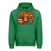 Emerald 4th of july shaggy cow Urban Hoodie - Jasminsmagicworld