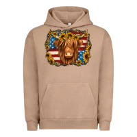Pigment Burro 4th of july shaggy cow Urban Hoodie - Jasminsmagicworld