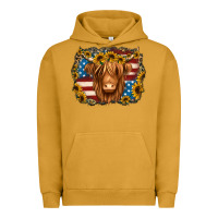 Pigment Peanut Butter 4th of july shaggy cow Urban Hoodie - Jasminsmagicworld