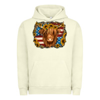 Pigment Pistachio 4th of july shaggy cow Urban Hoodie - Jasminsmagicworld