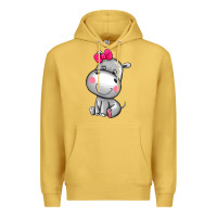 Antique Gold cute hippopotamus Premium Hoodie - AdoDesignShop