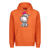Carrot cute hippopotamus Premium Hoodie - AdoDesignShop