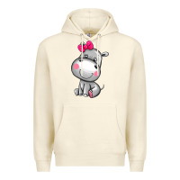 Sandshell cute hippopotamus Premium Hoodie - AdoDesignShop