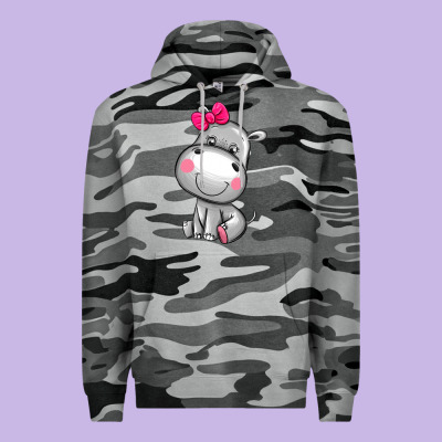 Cute Hippopotamus Premium Hoodie Designed By Adodesignshop