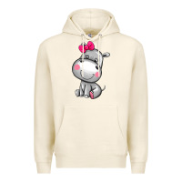 Tofu cute hippopotamus Premium Hoodie - AdoDesignShop