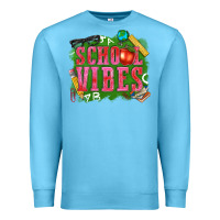 Ocean Blue school vibes Premium Sweatshirt - texasbilliewilder