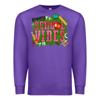 Purple school vibes Premium Sweatshirt - texasbilliewilder
