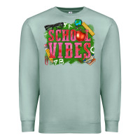 Seafoam school vibes Premium Sweatshirt - texasbilliewilder