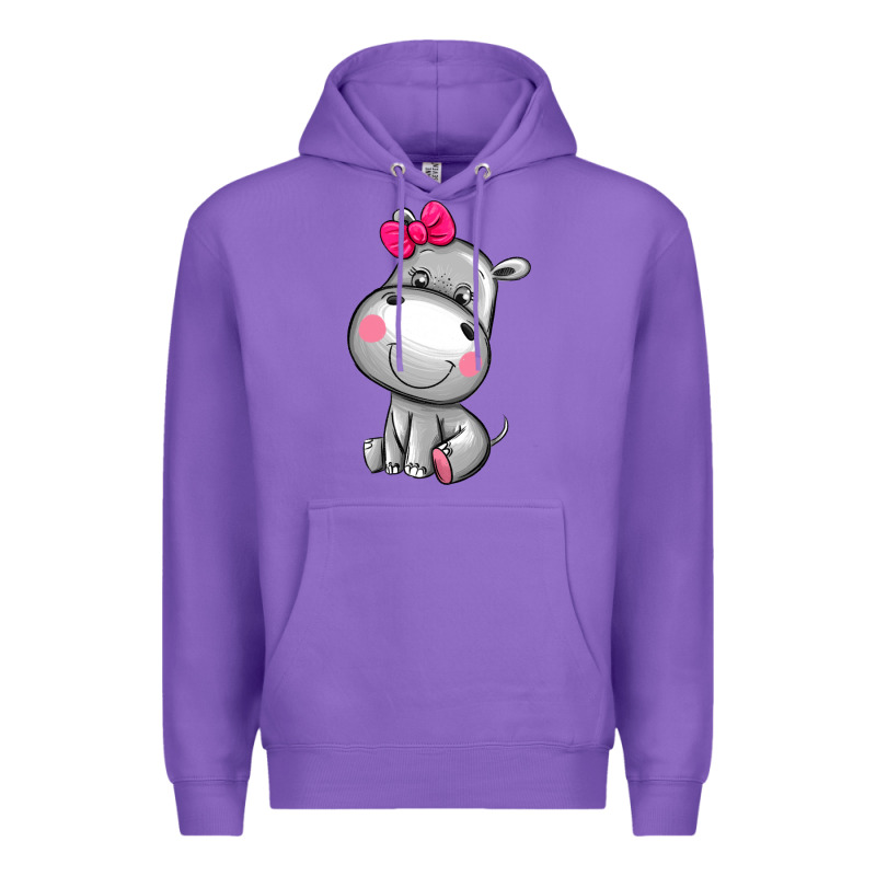 Cute Hippopotamus Premium Hoodie by AdoDesignShop | Teevron