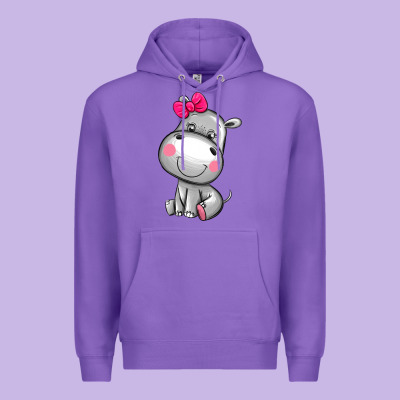 Cute Hippopotamus Premium Hoodie Designed By Adodesignshop