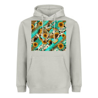 Moon Dust leopard sunflower hearts Heavyweight Hoodie - RanaPortraitStore