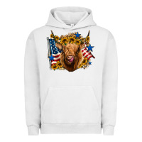 Pigment Lunar Rock 4th of july shaggy cow leopard background Urban Hoodie - Jasminsmagicworld
